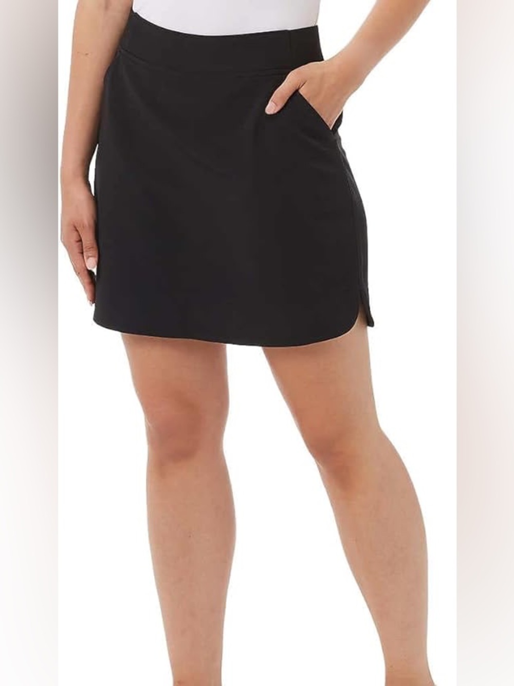 32 Degree Cool Black active Skort with built in short